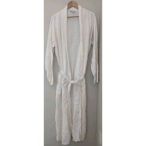 Rough Linen 100% Linen Robe One Size White Tie Minimalist Quiet Luxury